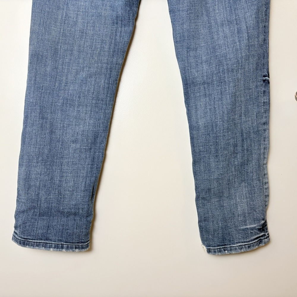 Anthropologie Pilcro Hyphen Patchwork Embroidered Jeans 29 Dark/Med Wash- Grunge - Picture 15 of 15